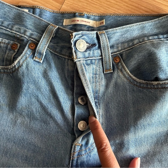 Levi’s Premium Big E Wedgie Straight Button Fly Jeans Women’s 25 - Picture 5 of 11